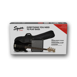 Affinity Precision Bass PJ Pack Laurel Fingerboard Black Gig Bag Ru...