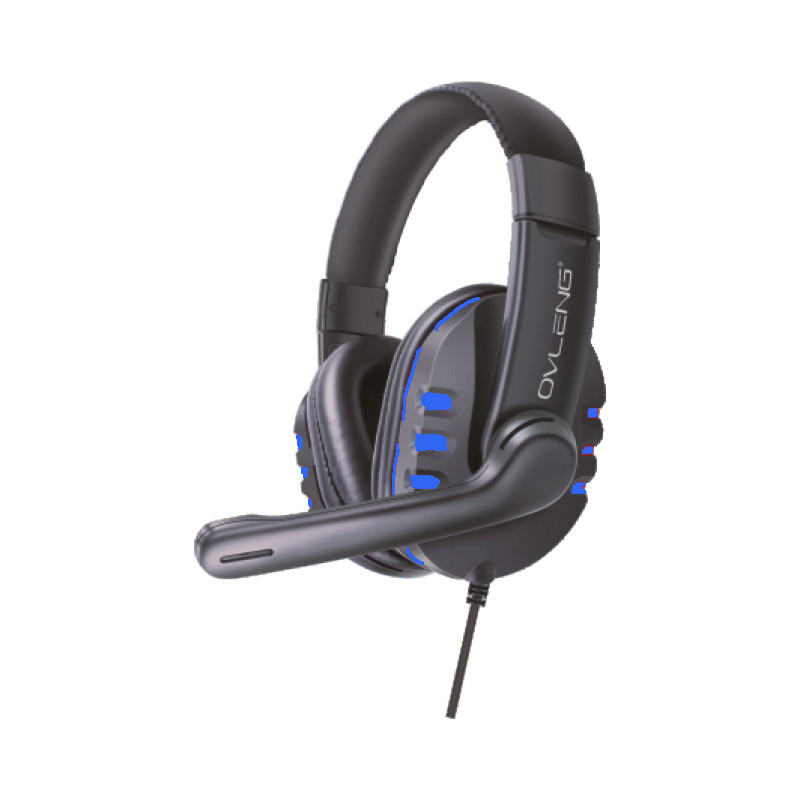 Q7BL Cuffia gaming USB con microfono rossa