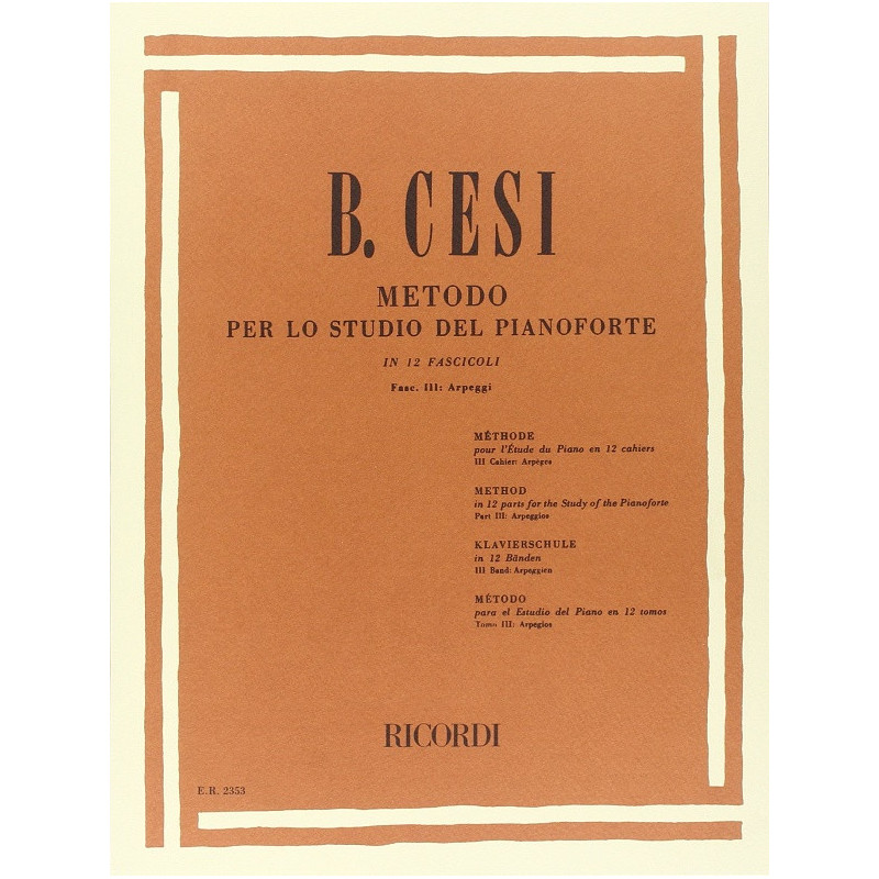 Metodo Per Lo Studio Del Pianoforte - Fasc. III | Disalvatoremusics...