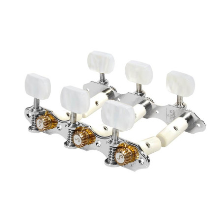 SCHALLER Meccaniche per chitarra classica, pomelli perlati, nickel ...
