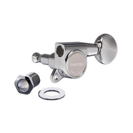GOTOH Meccaniche per chitarra, 3x L+ 3x R, rapporto 1:16, bottone o...