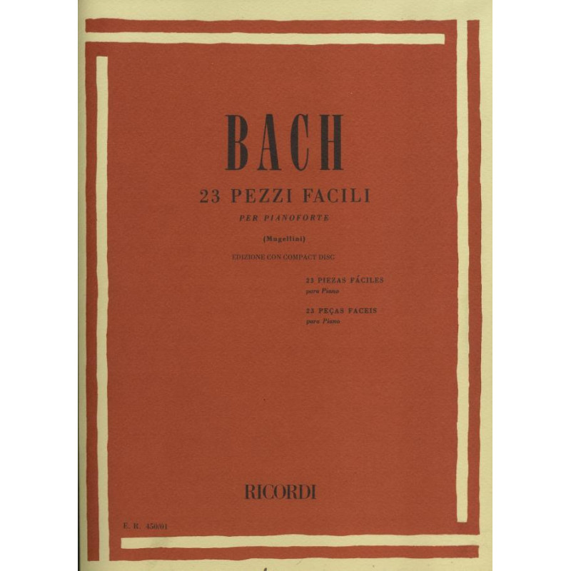 BACH J.S. 23 PEZZI FACILI (+CD) | Disalvatoremusicstore.it