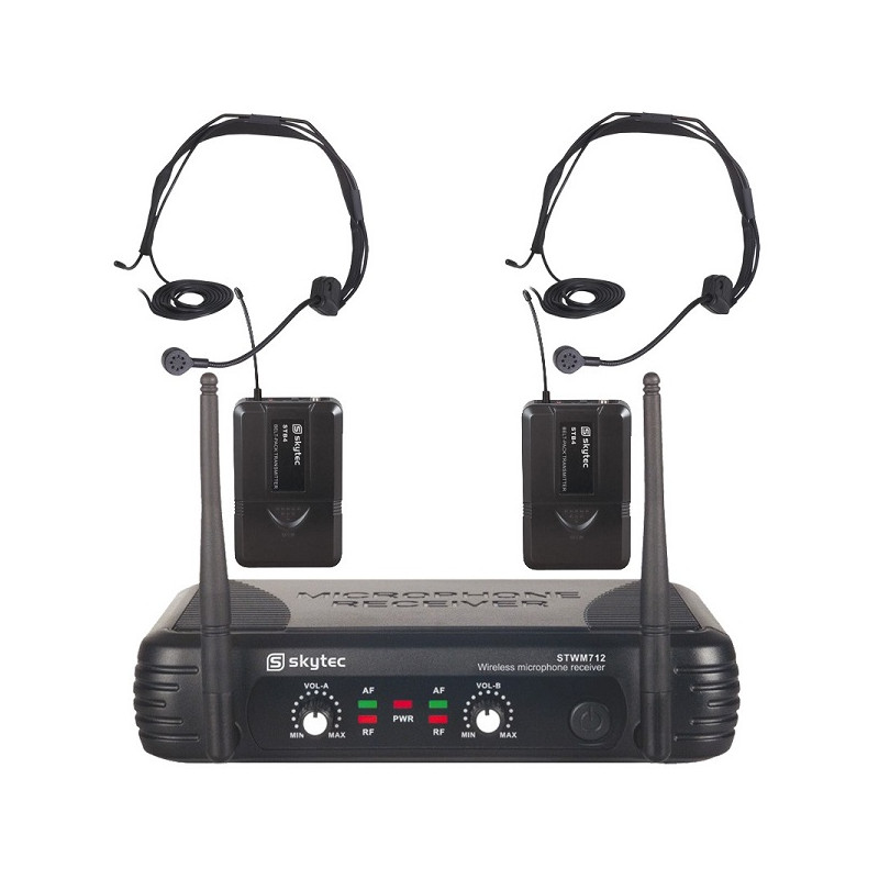 STWM712H Radiomicrofono VHF 2ch 2BP + headset
