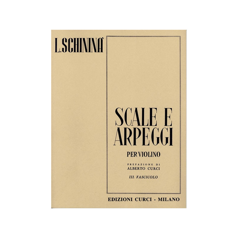SCHININA SCALE E ARPEGGI VOL. 3
