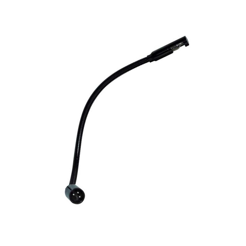 LAMPADA GOOSENECK XLR 90° - FRUTTO RUOTATO - 12V5