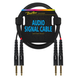 BOSTON Cavo audio, 2x jack M mono 6.3mm - 2x jack M mono 6.3mm, 6,0...