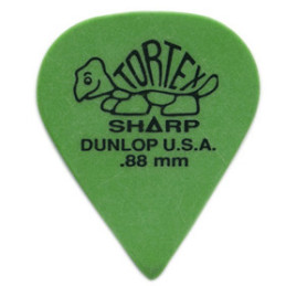 DUNLOP PLETTRO 412P.88 TORTEX Sharp Green .88mm | Disalvatoremusics...