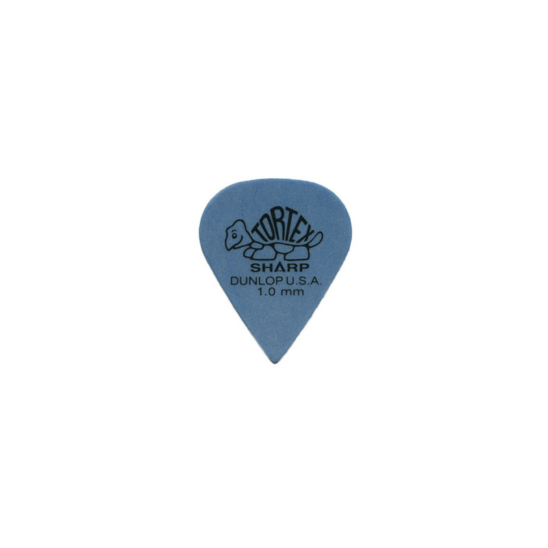 DUNLOP PLETTRO 412P1.00 TORTEX Sharp Blue 1.0mm | Disalvatoremusics...