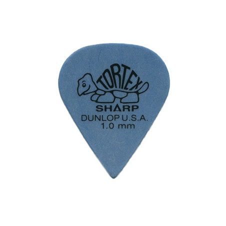 DUNLOP PLETTRO 412P1.00 TORTEX Sharp Blue 1.0mm | Disalvatoremusics...