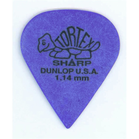 DUNLOP PLETTRO 412P1.14 TORTEX Sharp Purple 1.14mm | Disalvatoremus...