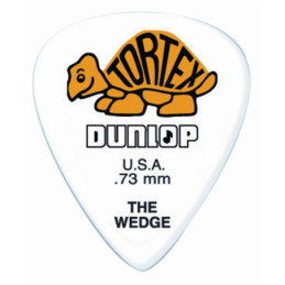 DUNLOP PLETTRO 424P.73 TORTEX Wedge Yellow .73mm | Disalvatoremusic...