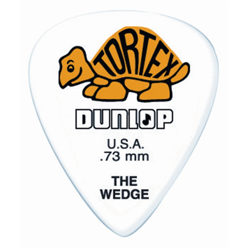 DUNLOP PLETTRO 424P.73 TORTEX Wedge Yellow .73mm | Disalvatoremusic...