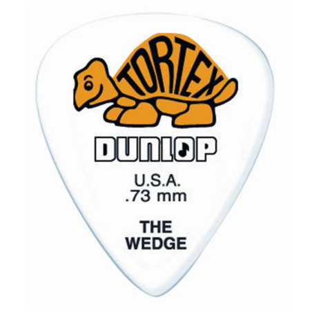DUNLOP PLETTRO 424P.73 TORTEX Wedge Yellow .73mm | Disalvatoremusic...