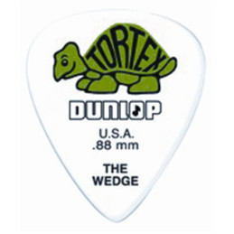 DUNLOP PLETTRO 424P.88 TORTEX Wedge Green .88mm | Disalvatoremusics...