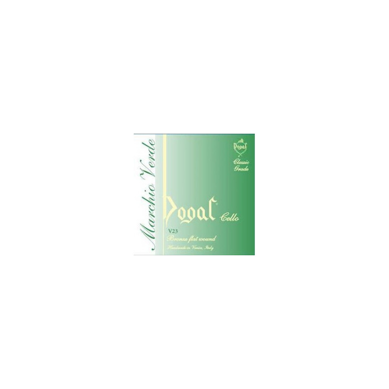 Corda RE DOGAL VIOLONCELLO LINEA VERDE 4/4-3/4 IN ACCIAIO | Disalva...