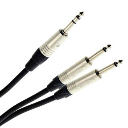 PLUGGER Y Cable Jack Male Stereo - Jack Male Mono 1.50m El | Disalv...