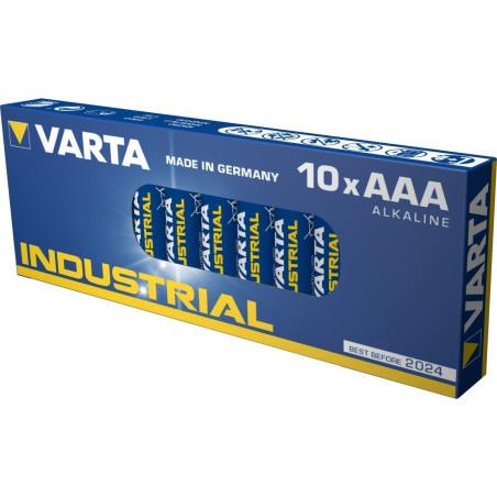 BATTERIA ALCALINA VARTA INDUSTRIAL AAA MINISTILO CONF 10 PZ | Disal...