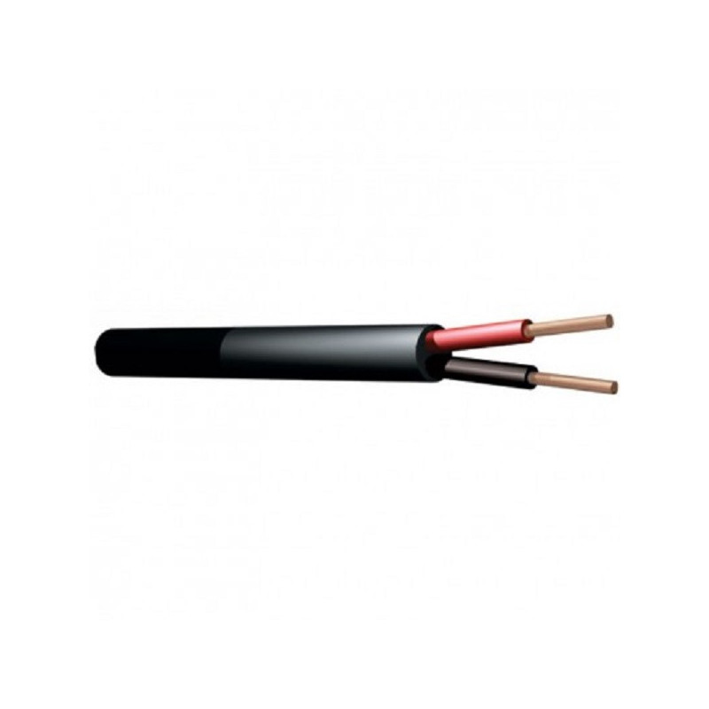 HZ1818 Cavo Speaker 100V, 2 x 1,5mm, 15A, Black, 100m | Disalvatore...