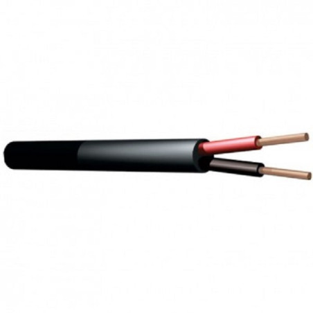 HZ1818 Cavo Speaker 100V, 2 x 1,5mm, 15A, Black, 100m | Disalvatore...