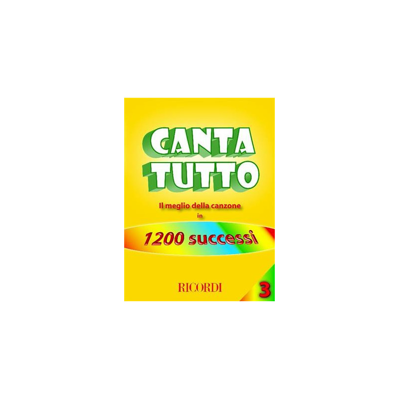 Cantatutto vol.3Il Meglio Della Canzone In 1200 Successi | Disalvat...
