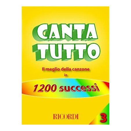 Cantatutto vol.3Il Meglio Della Canzone In 1200 Successi | Disalvat...