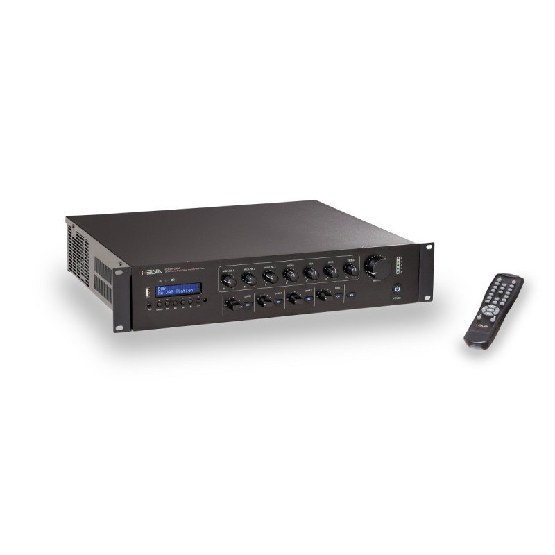 MIXER-AMP 4-ZONE 240W HELVIA POKER-240A DAB+ PLAYER | Disalvatoremu...