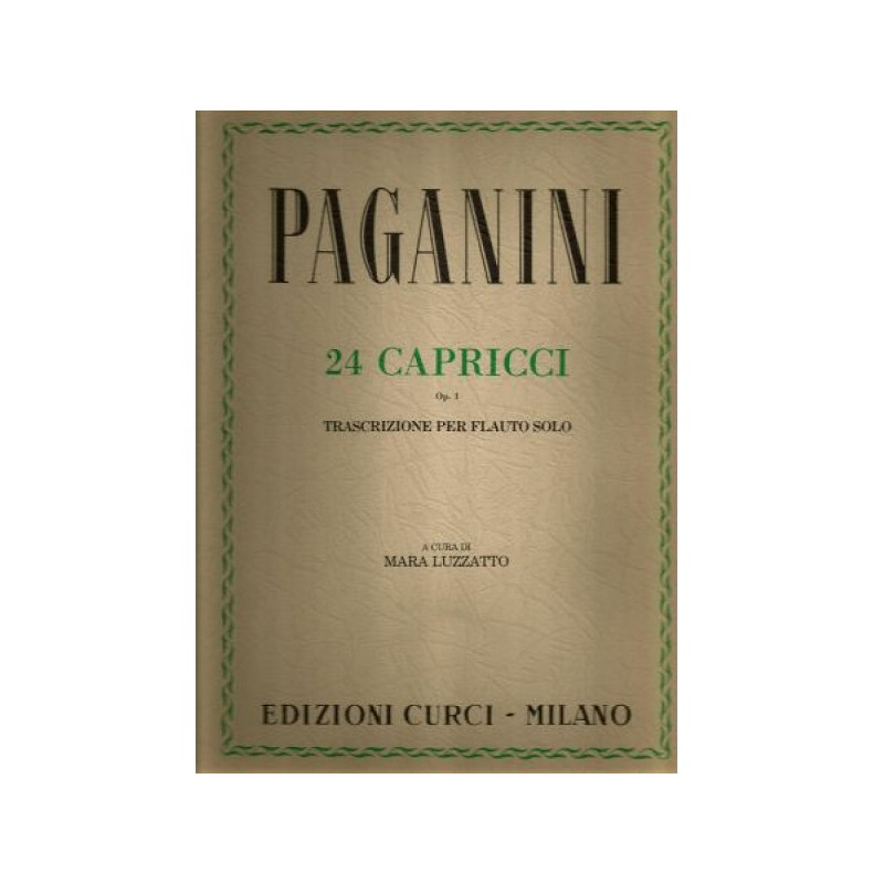 24 Capricci Op 1 di Paganini