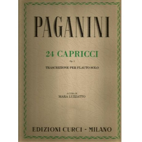 24 Capricci Op 1 di Paganini