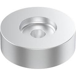 45 RPM Adapter per dischi in vinile da 7 pollici, realizzatoin alluminio di alta qualità per stabilità e durata, perfettoper tut