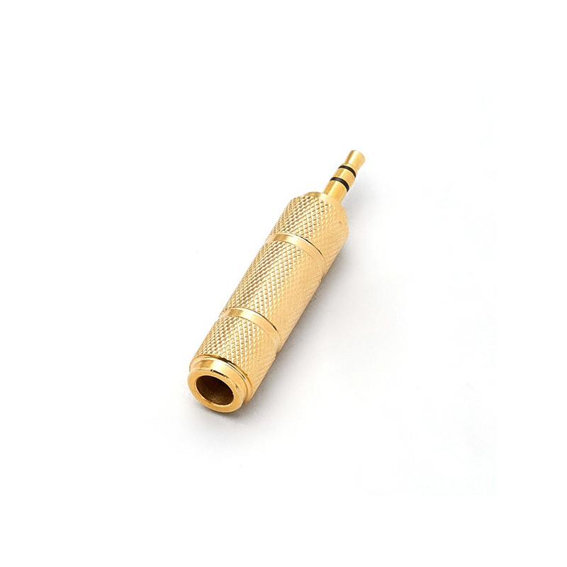 ADATATORE METAL.SPINA JACK 3,5MM STER./PRESA JACK 6,3MM