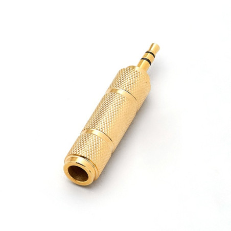 ADATATORE METAL.SPINA JACK 3,5MM STER./PRESA JACK 6,3MM