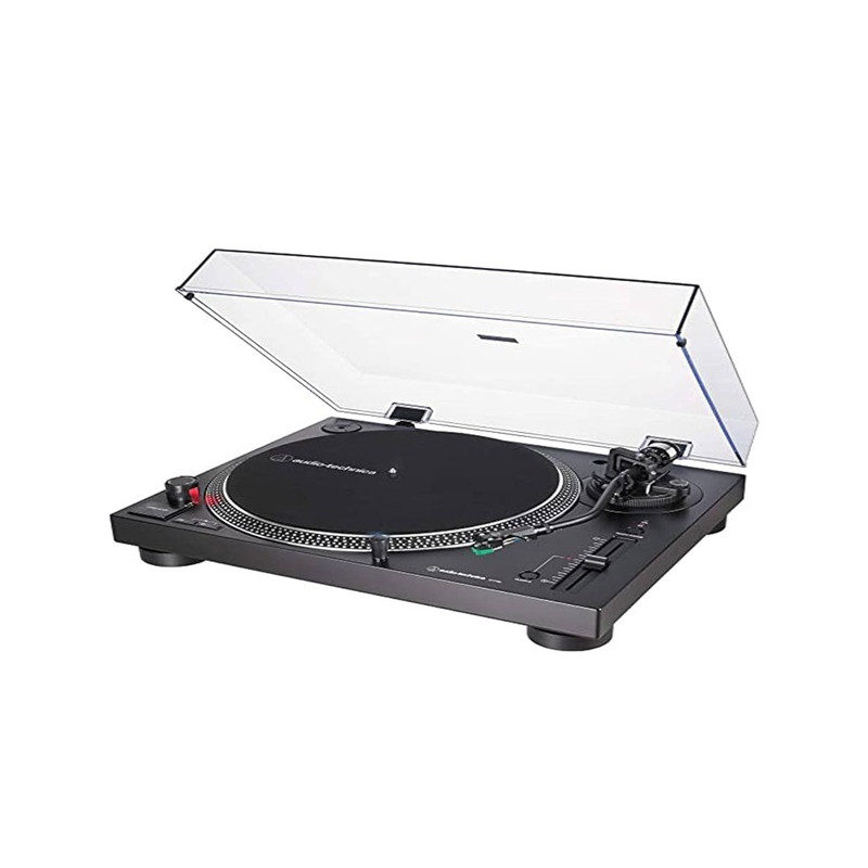Audio-Technica AT-LP120X Piatto Audio Giradischi a Trasmissione Diretta, Nero, Analogico e USB