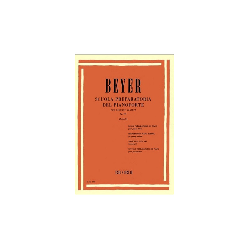 BEYER  SCUOLA PREPARATORIA OP 101
