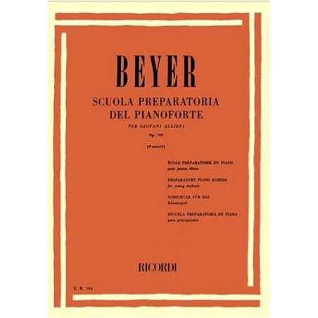BEYER  SCUOLA PREPARATORIA OP 101