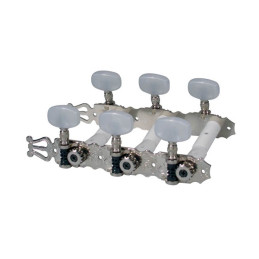 BOSTON Meccaniche per chitarra classica, 3L3R, 70mm, nickel, palette perloide
