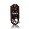 Cavo interlink 3m – jack stereo Ø 3,5 mm 90° – 2 x jack Ø 6,3 mm