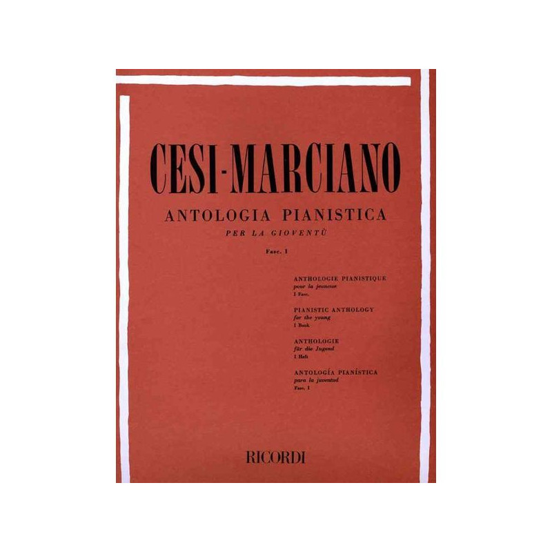 CESI-MARCIANO ANTOLOG PIANISTICA FASCICOLO I