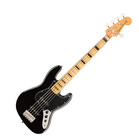 Classic Vibe 70s Jazz Bass V Maple Fingerboard Black