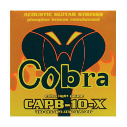 COBRA Muta di corde per chitarra acustica, 010-047
