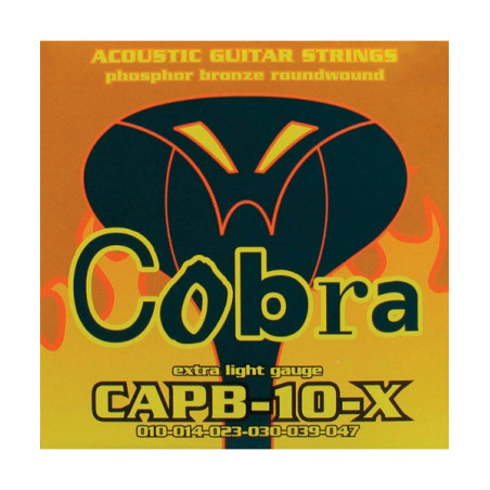 COBRA Muta di corde per chitarra acustica, 010-047