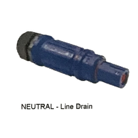 CONNETTORE UNIPOLARE 400A LINE DRAIN BLU N