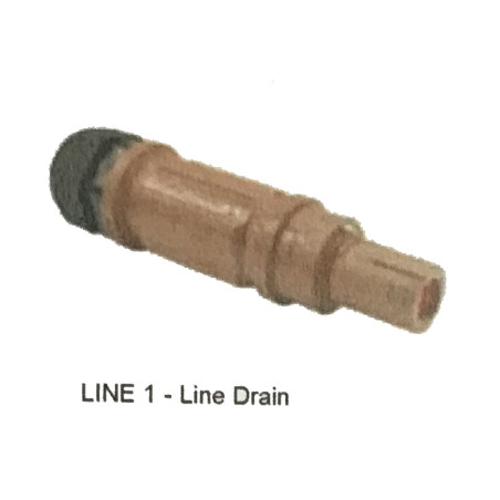 CONNETTORE UNIPOLARE 400A LINE DRAIN MARRONE L1