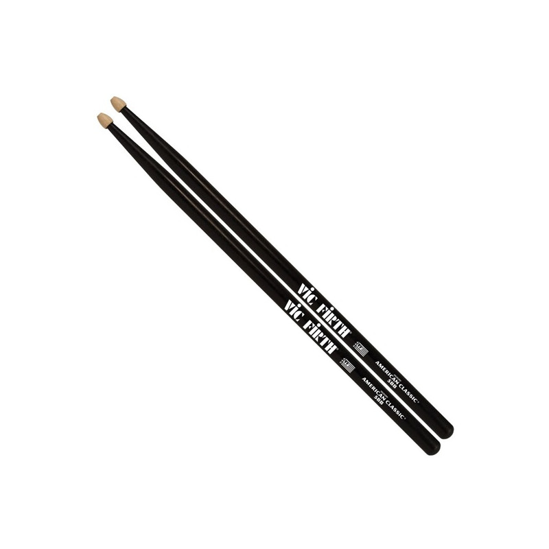 COPPIA BACCHETTE VIC FIRTH 5BB LEGNO BLACK