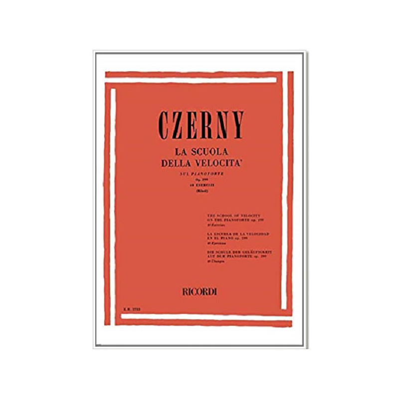 CZERNY LA SCUOLA DELLA VELOCITA' OP 299