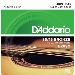 DADDARIO EZ890 Super Light .009-.045 Great American Bronze RW