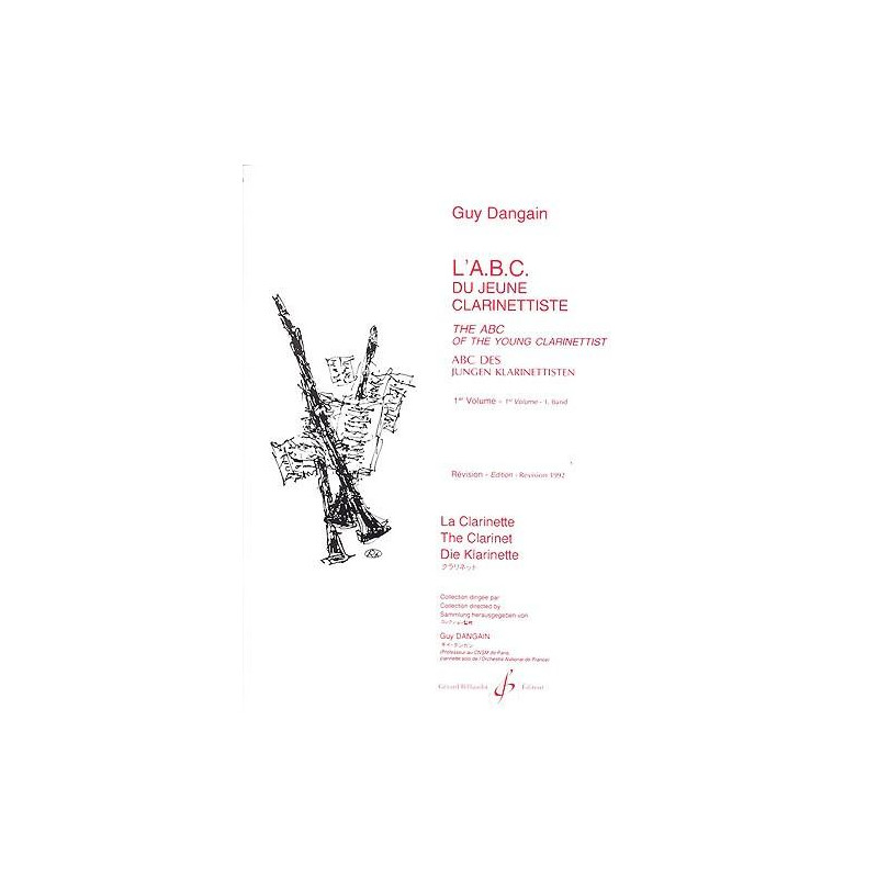 DANGAIN G. ABC DU JEUNE CLARINETTISTE VOL. 1