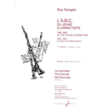 DANGAIN G. ABC DU JEUNE CLARINETTISTE VOL. 1