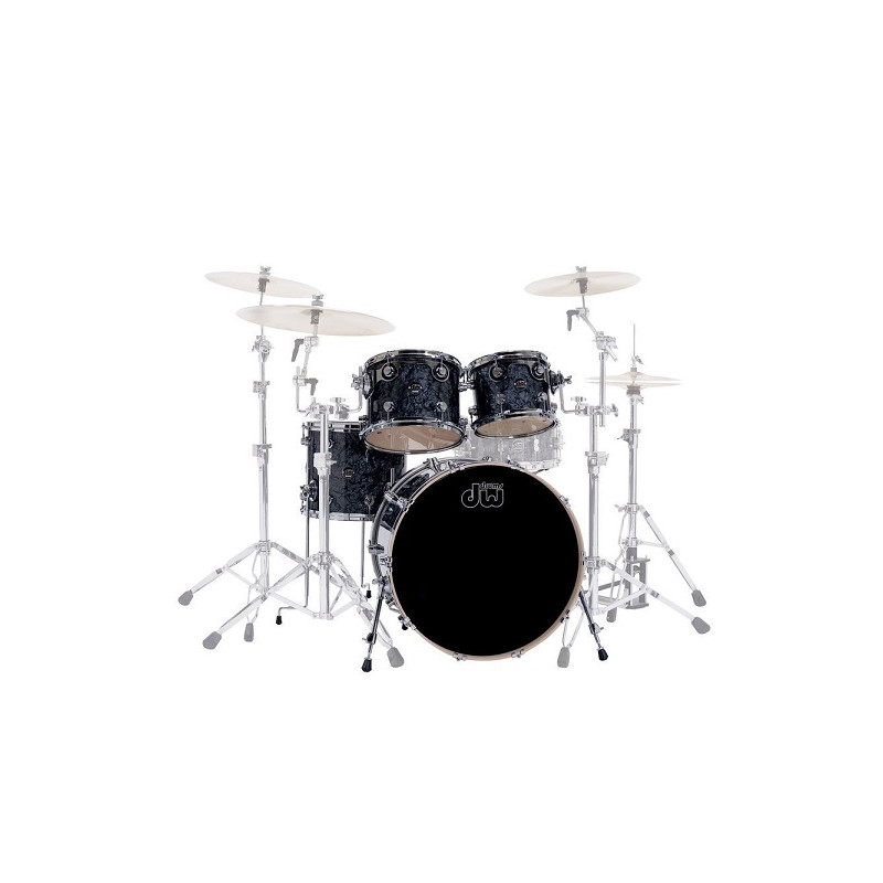 DRUM WORKSHOP SHELL SET PERFORMANCE FINISH PLY / SATIN OIL - BLACK DIAMOND