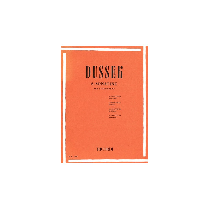 DUSSEK 6 Sonatine Op. 20