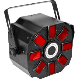 Effetto Multiraggio LED 5x3W RGBWA 42 SDM5050 white, 5ch DMX, funzione Musicale / Automatica